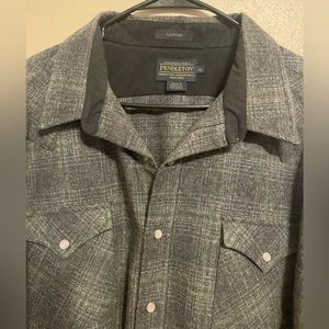 Pendleton Wool Pearl snap Button Down Men’s XL